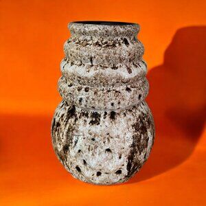 Scheurich Vintage West German Germany Ceramic Vase 269-18 Fat Lava